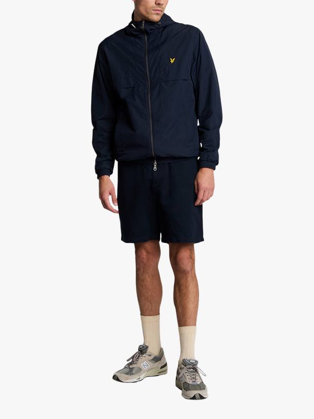 

Шорты с завязками из льняной смеси Lyle & Scott, темно-синий