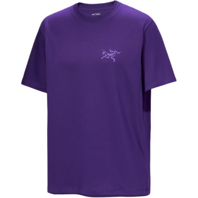

Футболка с логотипом Kragg SL Arcteryx, rock gap фиолетовый/azalea