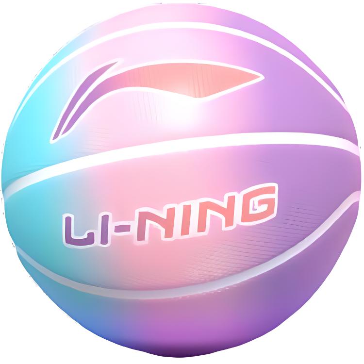 

LINING Резиновый баскетбольный мяч blue pink gradient размер 7 5 тренировочный unisex