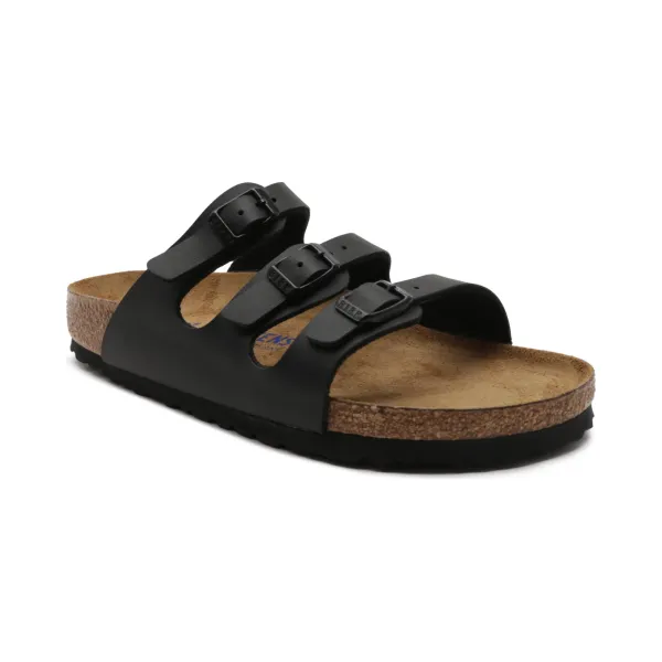 

Тапочки Florida с добавлением кожи Birkenstock, черный