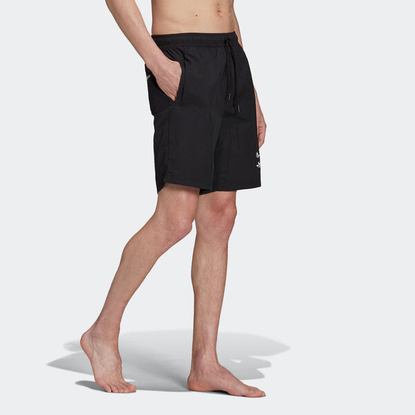 Шорты originals st swimshort casual sports breathable lacing shorts black Adidas, черный — фото 4