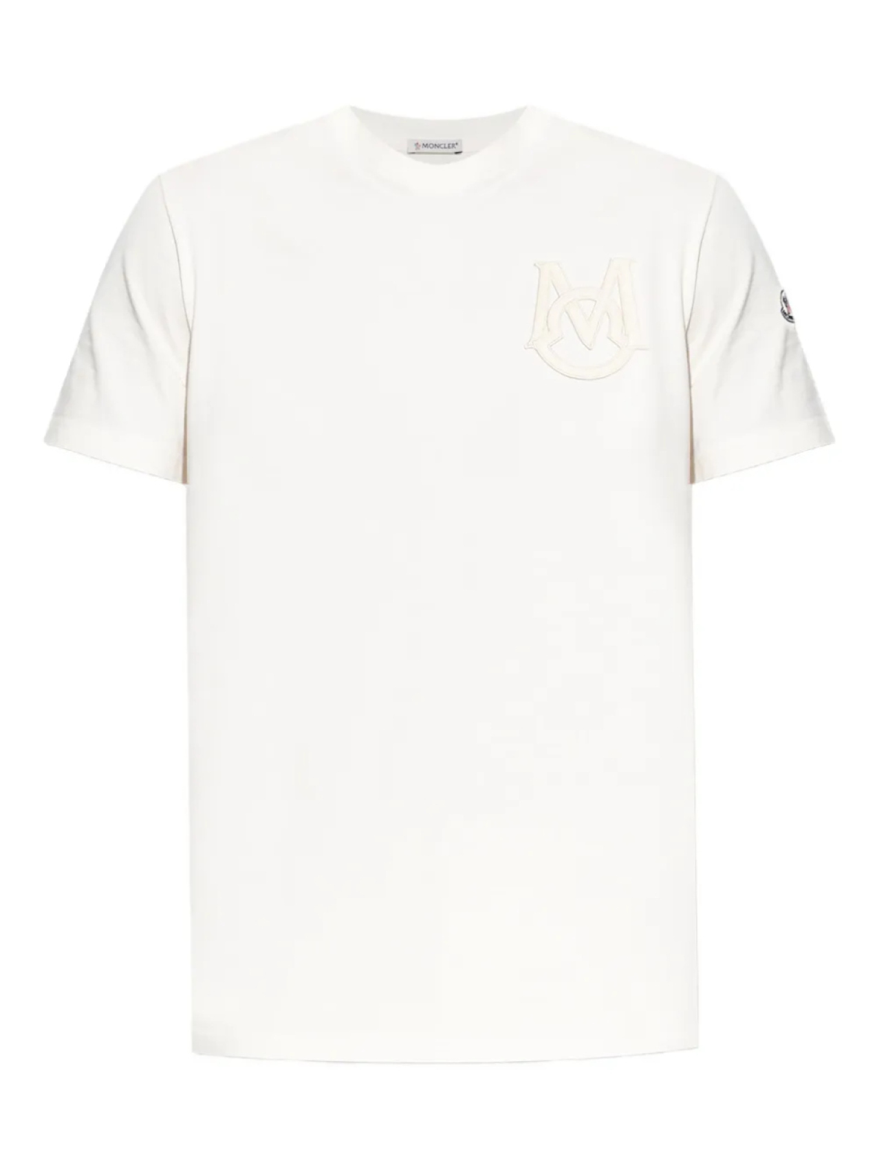 

Футболка с нашивкой-логотипом Moncler, белый