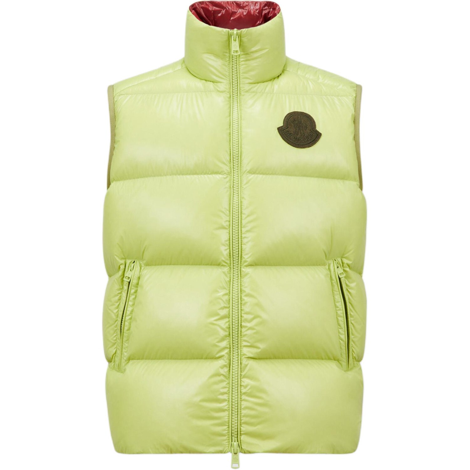 

Пуховик мужской лаймово-зеленый Moncler