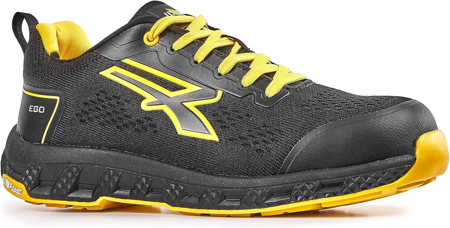 Мужские противопожарные туфли U Power Scarpe Antinfortunistiche Da Lavoro, Black Yellow — фото 2