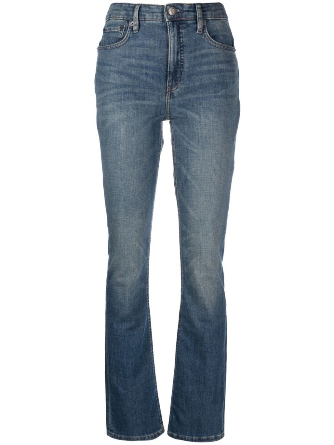 

Lauren Ralph Lauren джинсы bootcut с эффектом потертости, синий