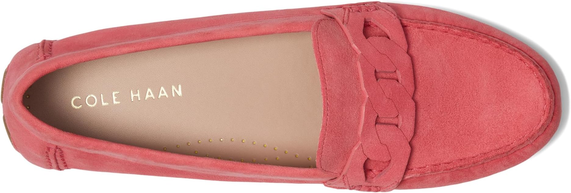 Лоферы Cole Haan Evelyn Chain Driver, цвет Camelia Rose Suede — фото 2