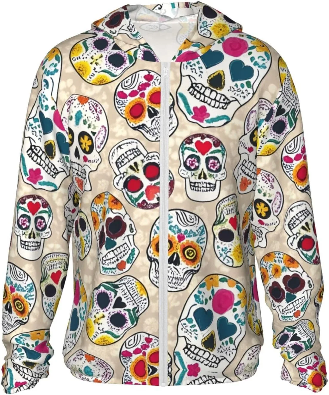 

Толстовка с принтом Mexican Skull2 для защиты от солнца TONAUA