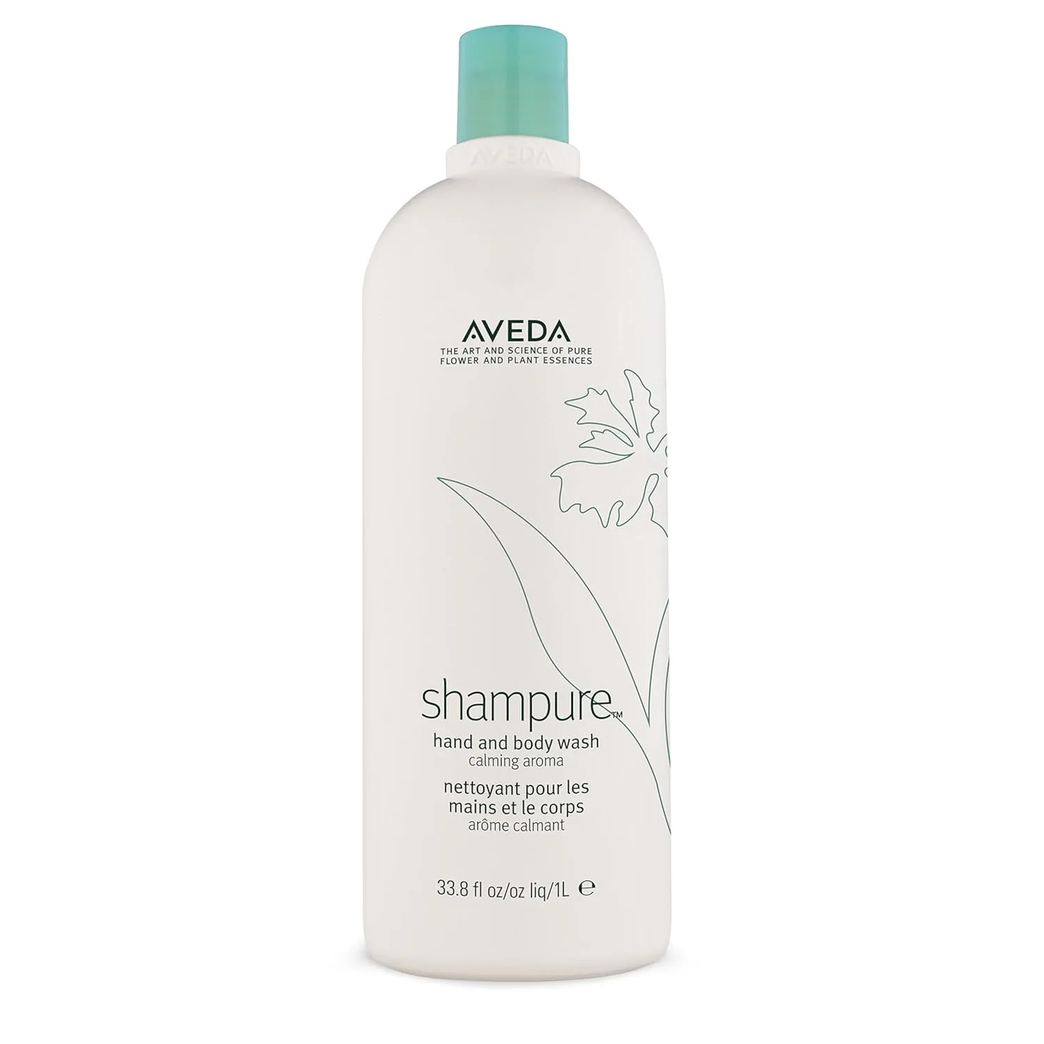 Жидкое мыло для рук и тела Aveda Shampure | С успокаивающим ароматом лаванды, иланг-иланга и петитгрейна, White