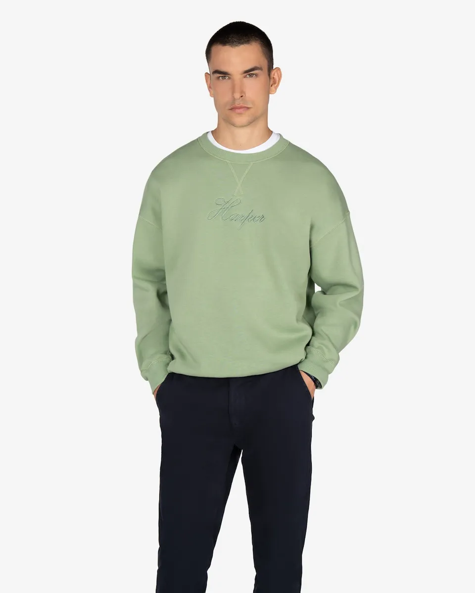 

Мужская толстовка с передним рисунком из хлопка Harper & Neyer, светло-зеленый