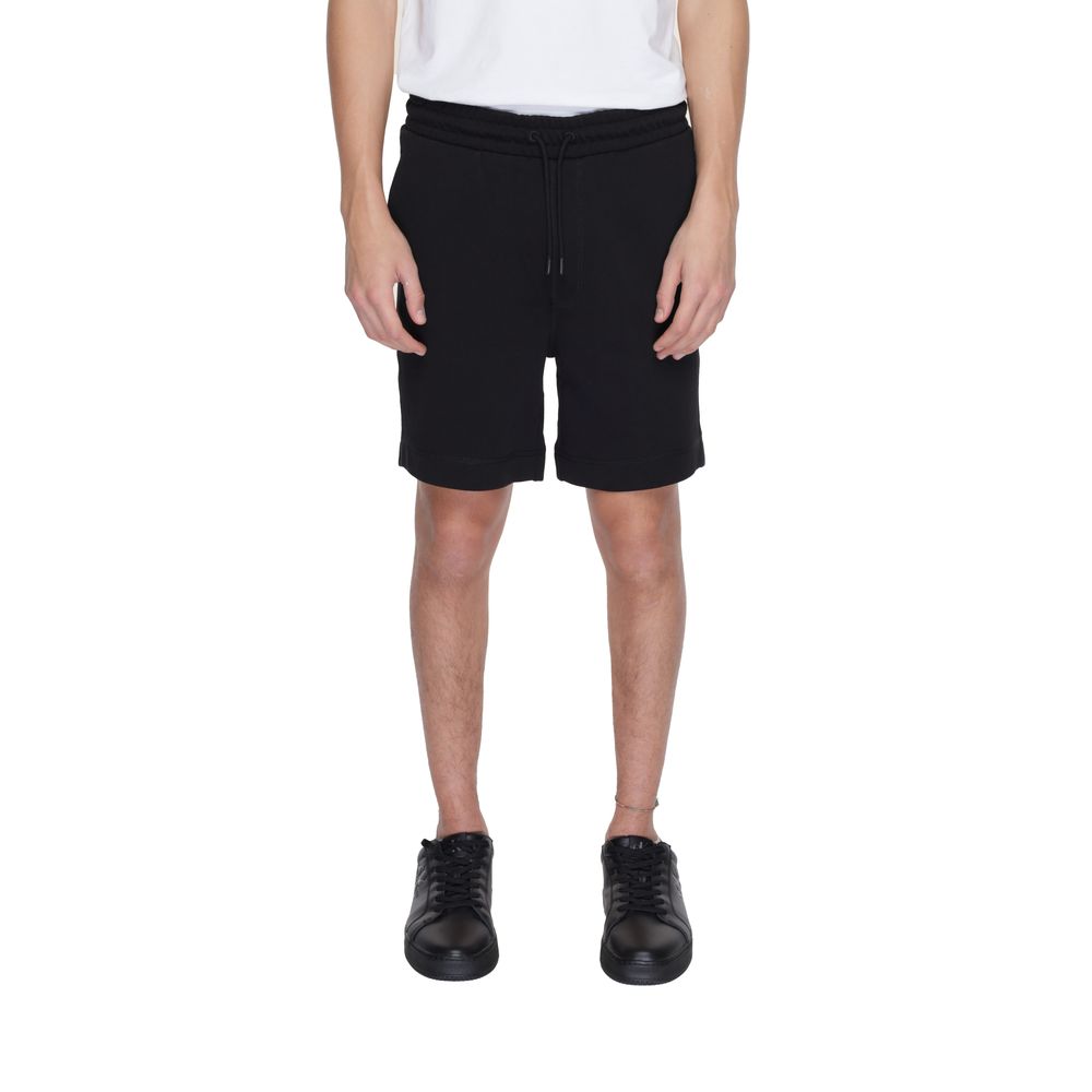

Мужские шорты Hugo Boss Cotton, черный