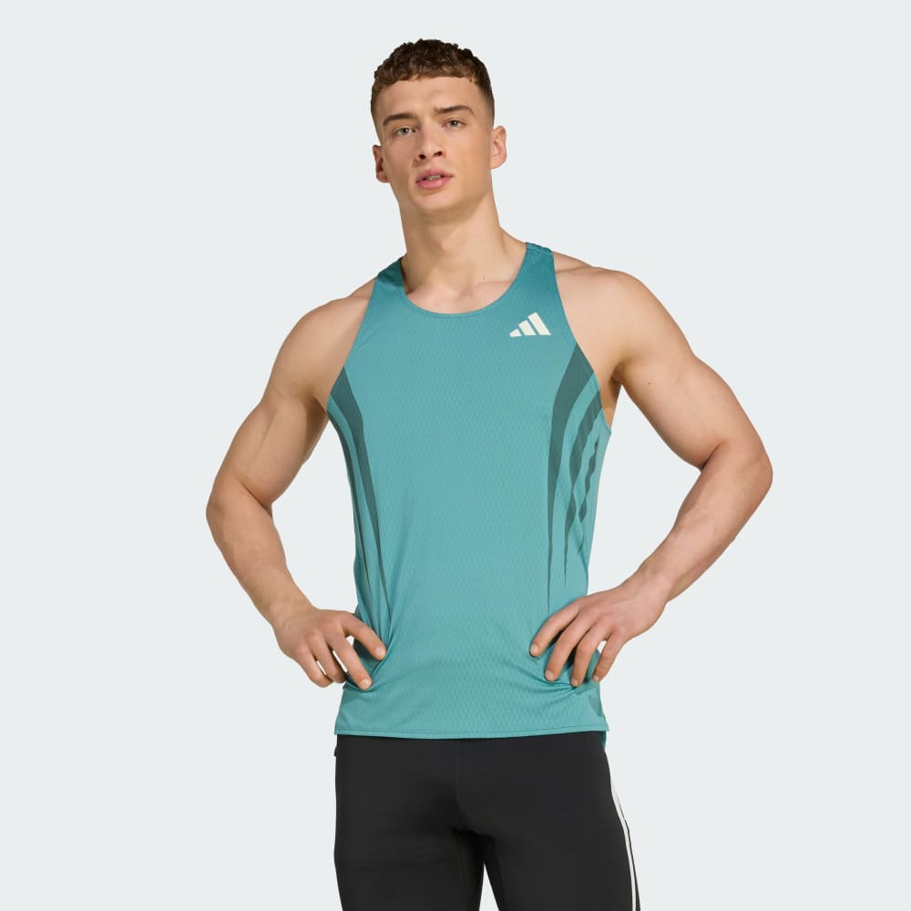 

Спортивный топ Adidas Adizero Archive Running Singlet, цвет Powder Teal