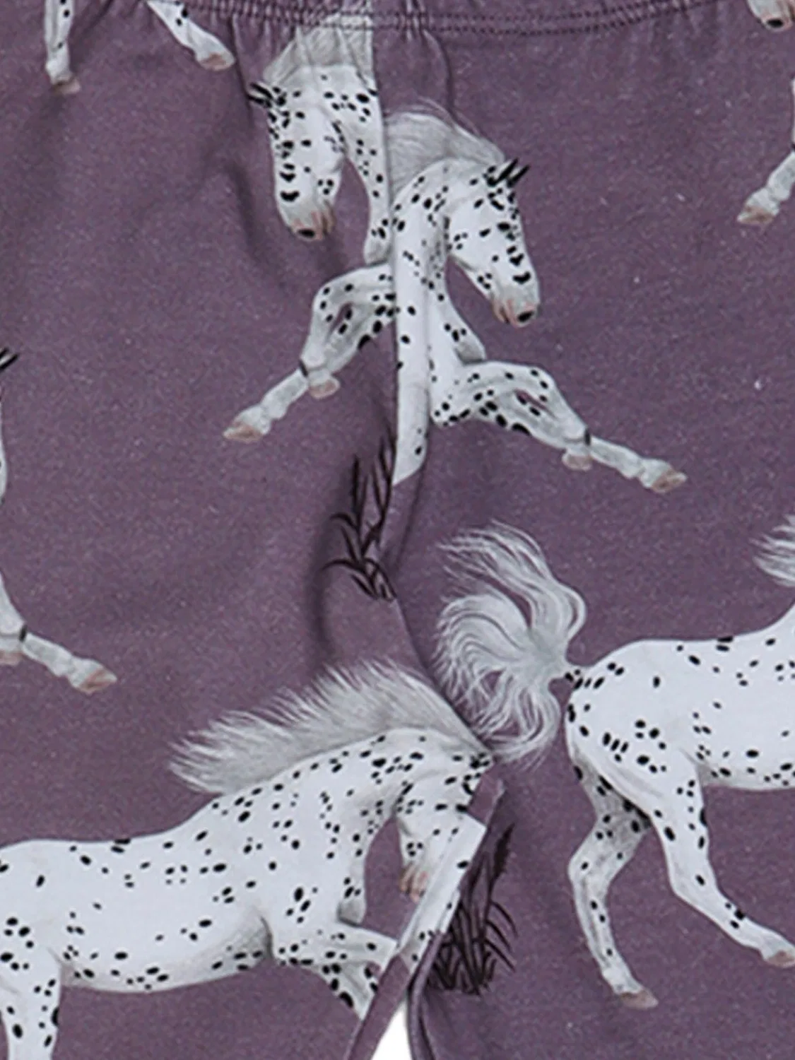 Узкие леггинсы Walkiddy Schimmel Horses сиреневого цвета — фото 3