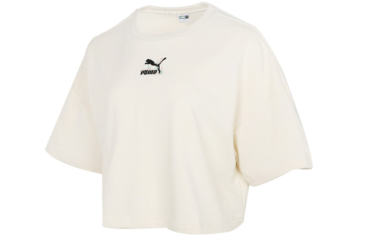 

Укороченный топ женский цвета экрю PUMA, Ecru