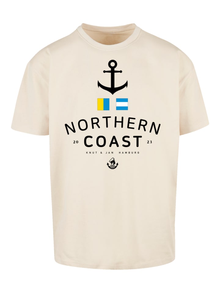 

Футболка оверсайз Nordsee Nordic Coast Knut & Jan Hamburg песочного цвета F4NT4STIC, Бежевый, Футболка оверсайз Nordsee Nordic Coast Knut & Jan Hamburg песочного цвета F4NT4STIC