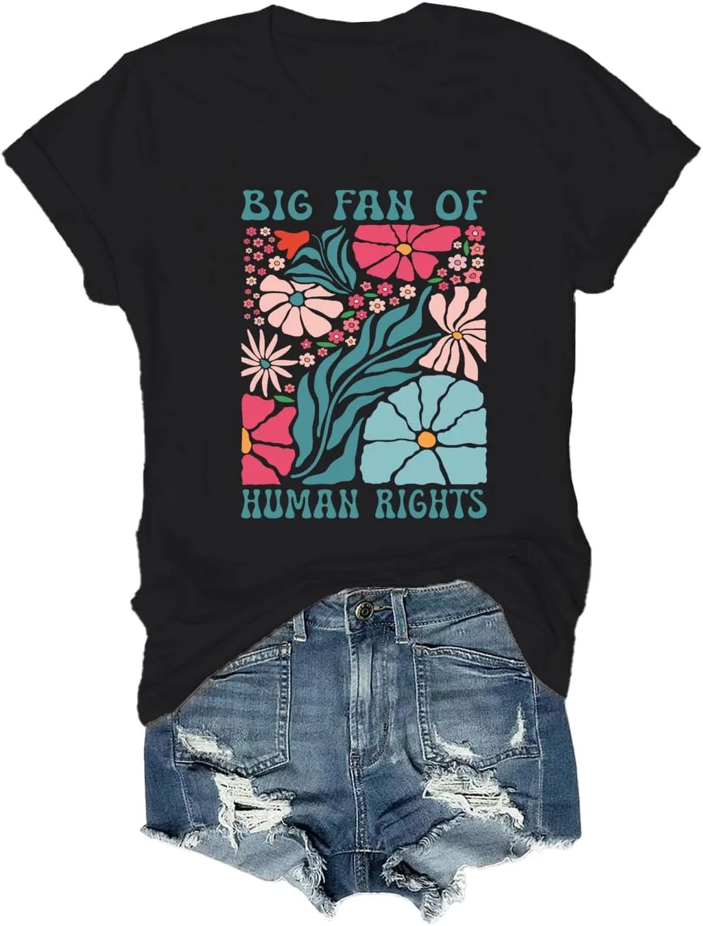 

Футболка с ретро-принтом в защиту прав человека Czbic