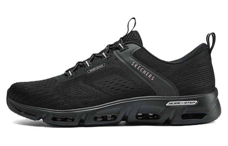 

Кроссовки женские с низким верхом, черные Skechers