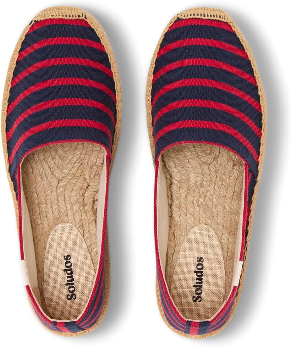 Лоферы Soludos Original Espadrille, цвет Navy/Red — фото 2