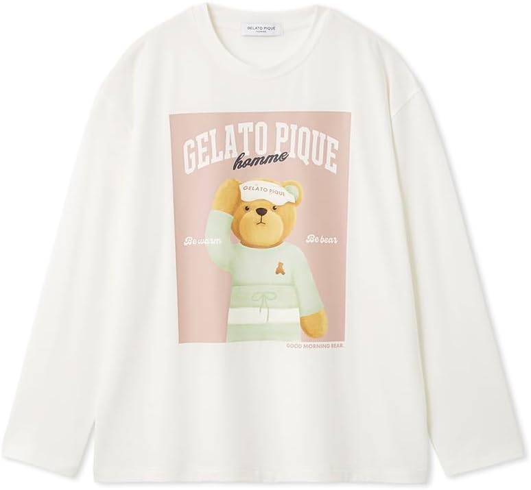 

Мужская футболка Gelato Pique HOMME PMCT261962 Good Morning Bear Rayon Long T