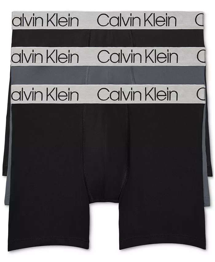 

Мужские микрофибровые трусы-боксеры Chromatic, 3 шт Calvin Klein, черный