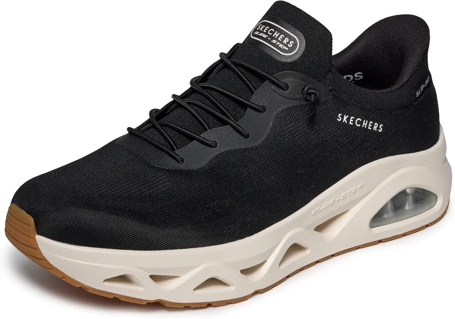 Мужские кроссовки Skechers UNO Glide-Step Air Gliders, Black Knitted