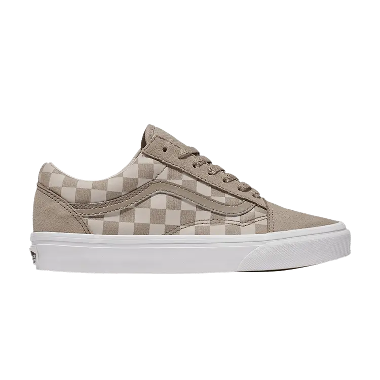 

Кроссовки Vans Old Skool Checkerboard - Moon Rock Beige, кремовый