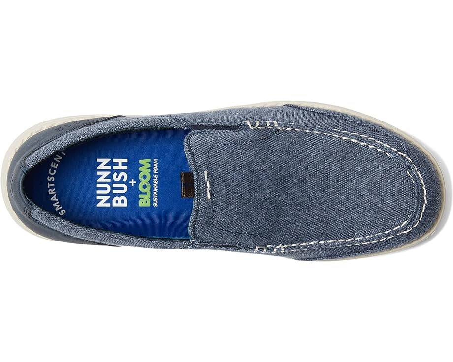 Лоферы Nunn Bush Brewski Canvas Moccasin Toe Venetian Slip-On, цвет Navy Multi — фото 2