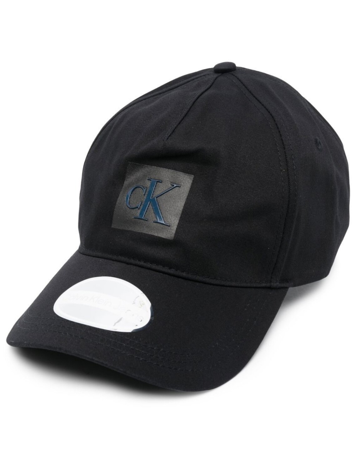 

Calvin Klein Jeans logo-patch organic cotton cap, черный