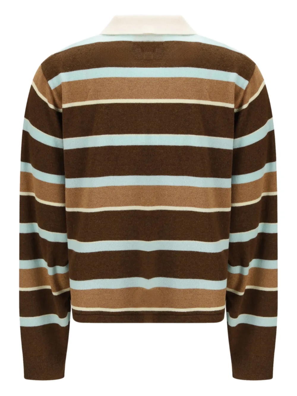 

Укороченная рубашка поло в полоску Guest In Residence, коричневый