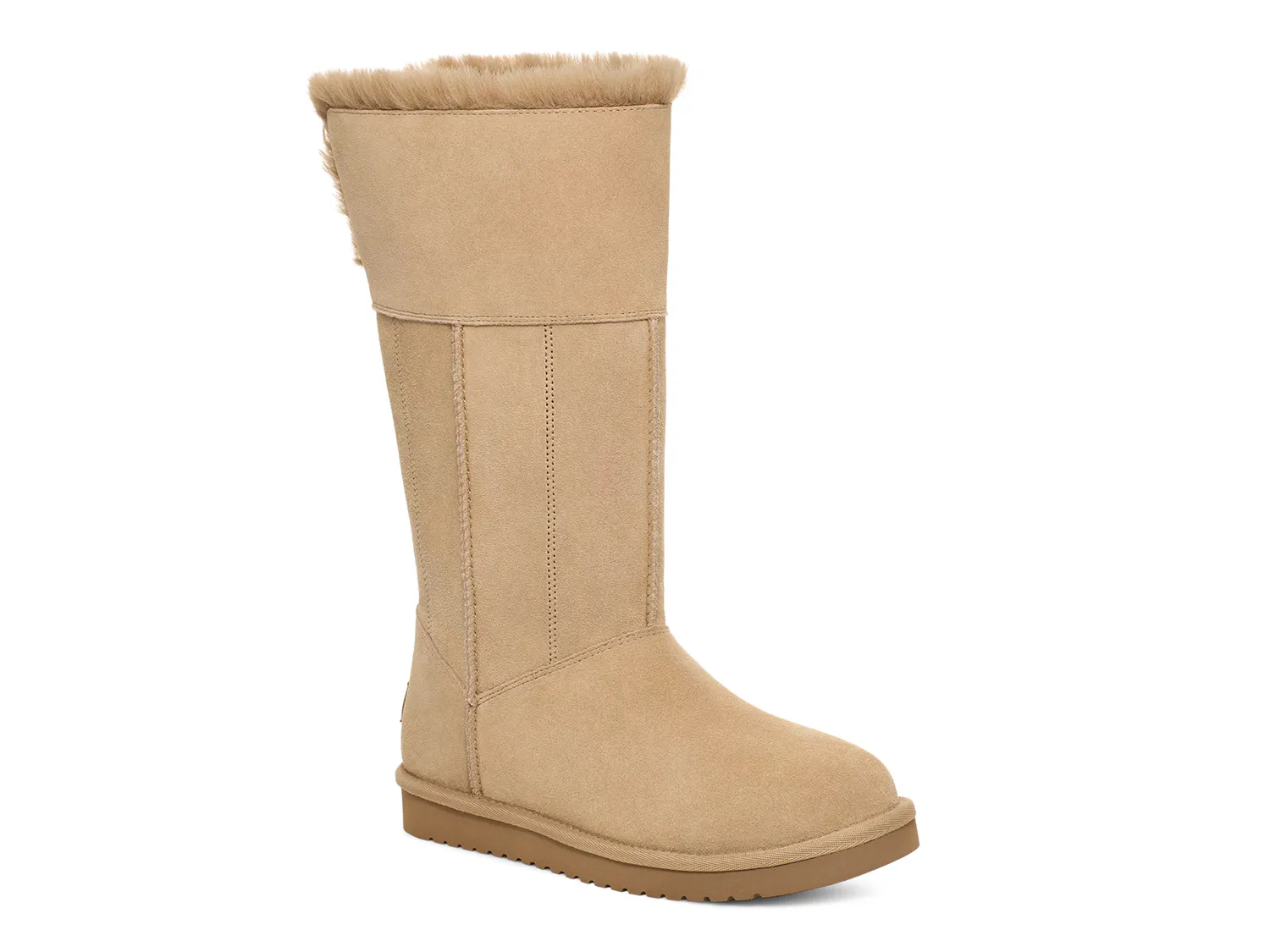 Сапоги женские Koolaburra By Ugg высокие с мехом, серо-коричневый