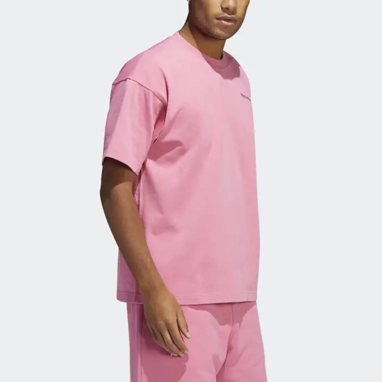 Футболка adidas x Pharrell Basic Sports T-Shirt 'Pink', розовый — фото 4