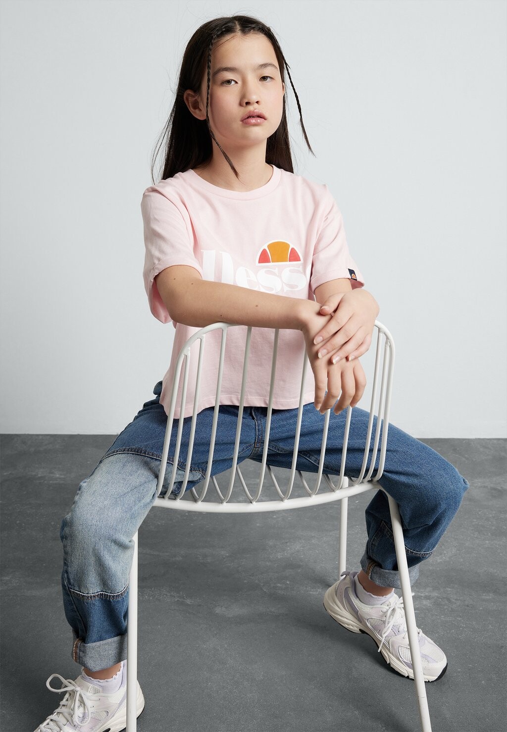 

Футболка с принтом Nicky Ellesse, светло-розовая