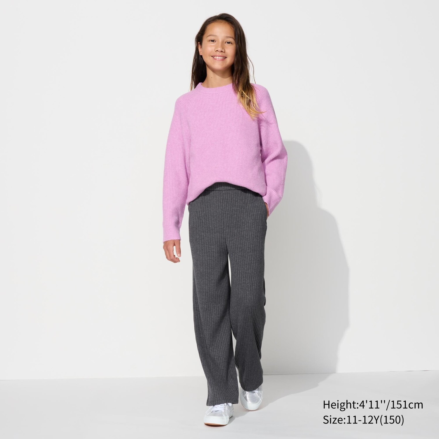 

Брюки широкие UNIQLO, темно-серый