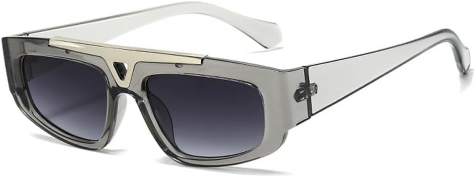 

Модные солнцезащитные очки-обтекатели 2027 года для мужчин и женщин, винтажная оправа из металла, универсальный повседневный стиль, защита от ультрафиолета UV400 MTZJH, C3