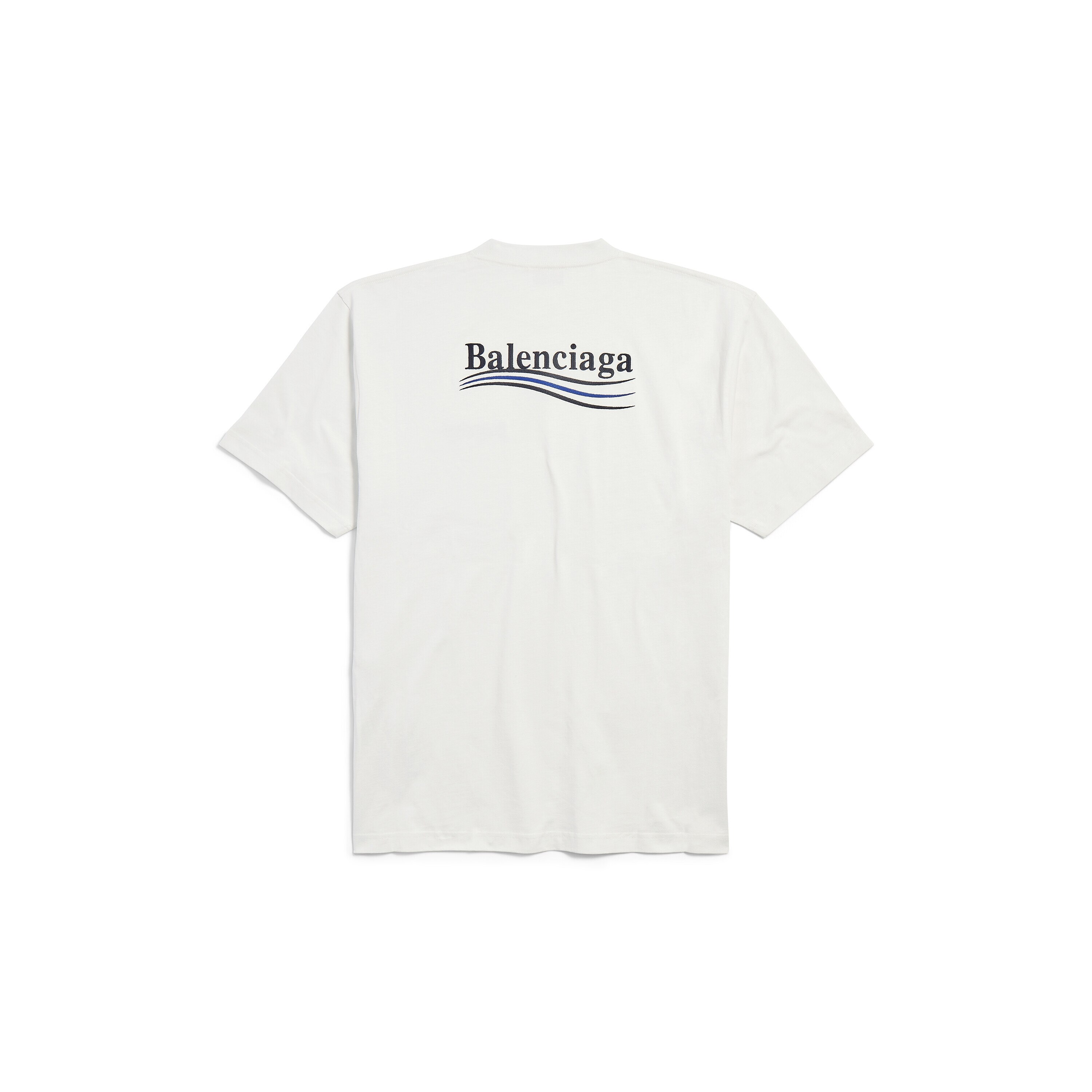 

Футболка с политической агитацией, большой размер BALENCIAGA, белый