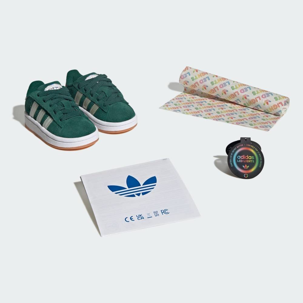 Детские кроссовки Campus 00s LED Lights / CAMPUS 00s LED LIGHTS CF EL I Adidas, green — фото 3