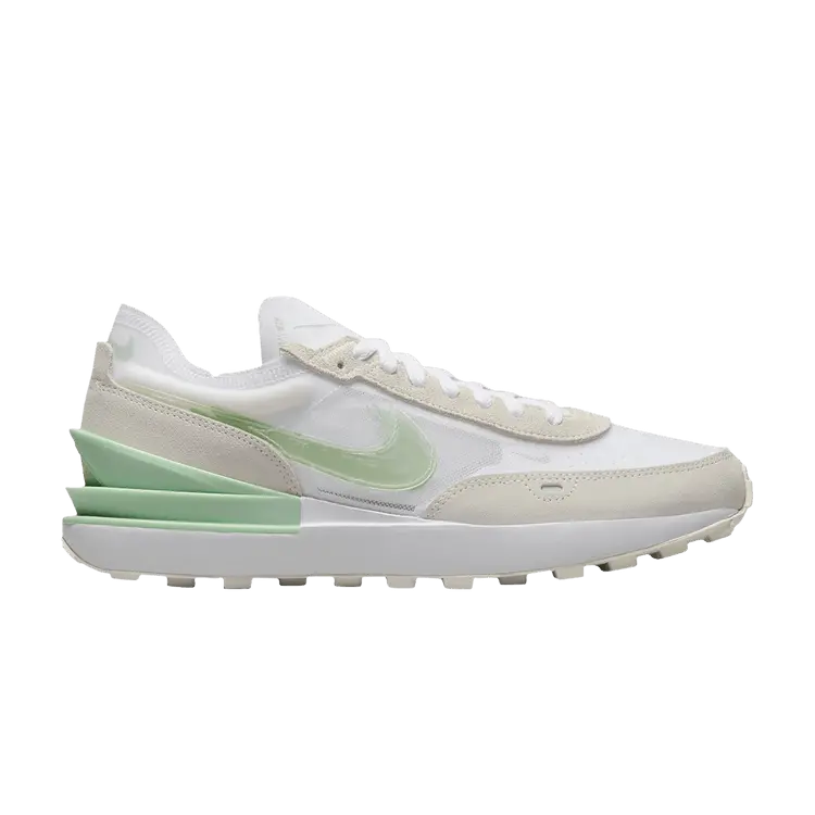 

Кроссовки Nike Waffle One 'Double Swoosh - White Enamel Green', белый