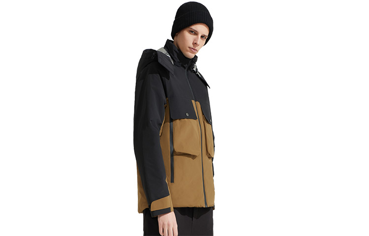 

SUPIELD Куртка из аэрогеля мужская, Black+Khaki