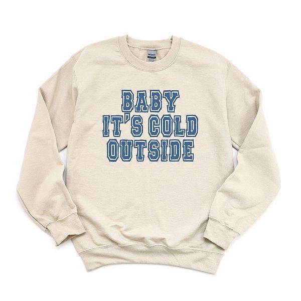 

Потертый свитшот baby it's cold outside Simply Sage Market, Зеленый, Потертый свитшот baby it's cold outside Simply Sage Market