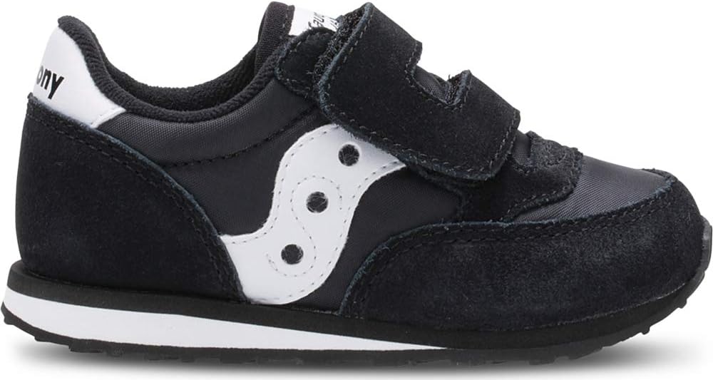 Детские кроссовки Saucony Baby Jazz на липучках, белый/черный