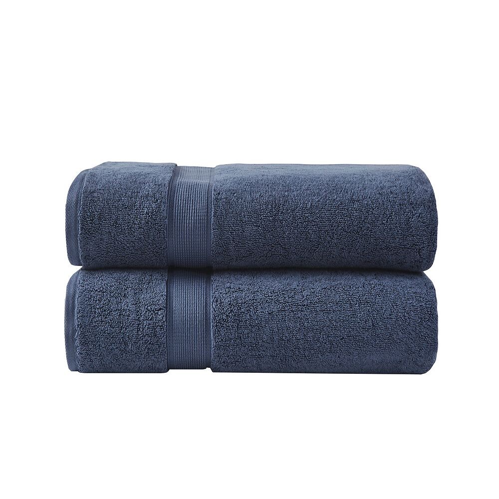 

Набор из 2 антимикробных хлопковых банных простыней Madison Park Signature, цвет Dark Blue