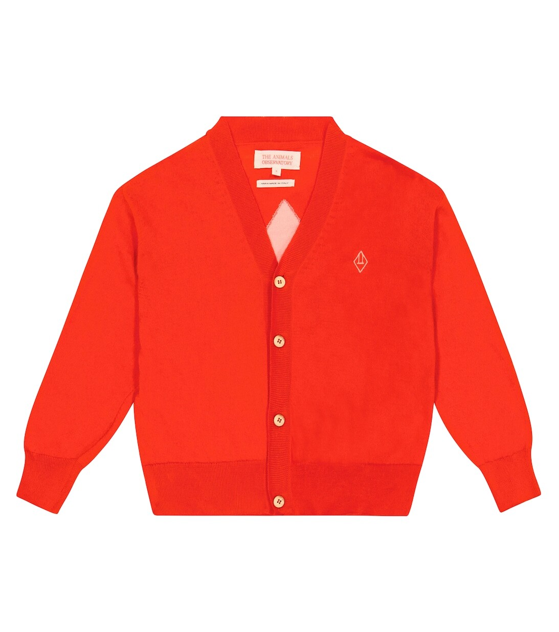 

Кардиган из хлопка с изображением енота The Animals Observatory, красный