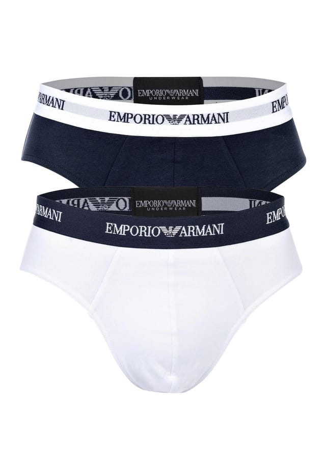 

Трусы 2-упаковка - трусы нижнее белье стрейч хлопок Emporio Armani, мультиколор