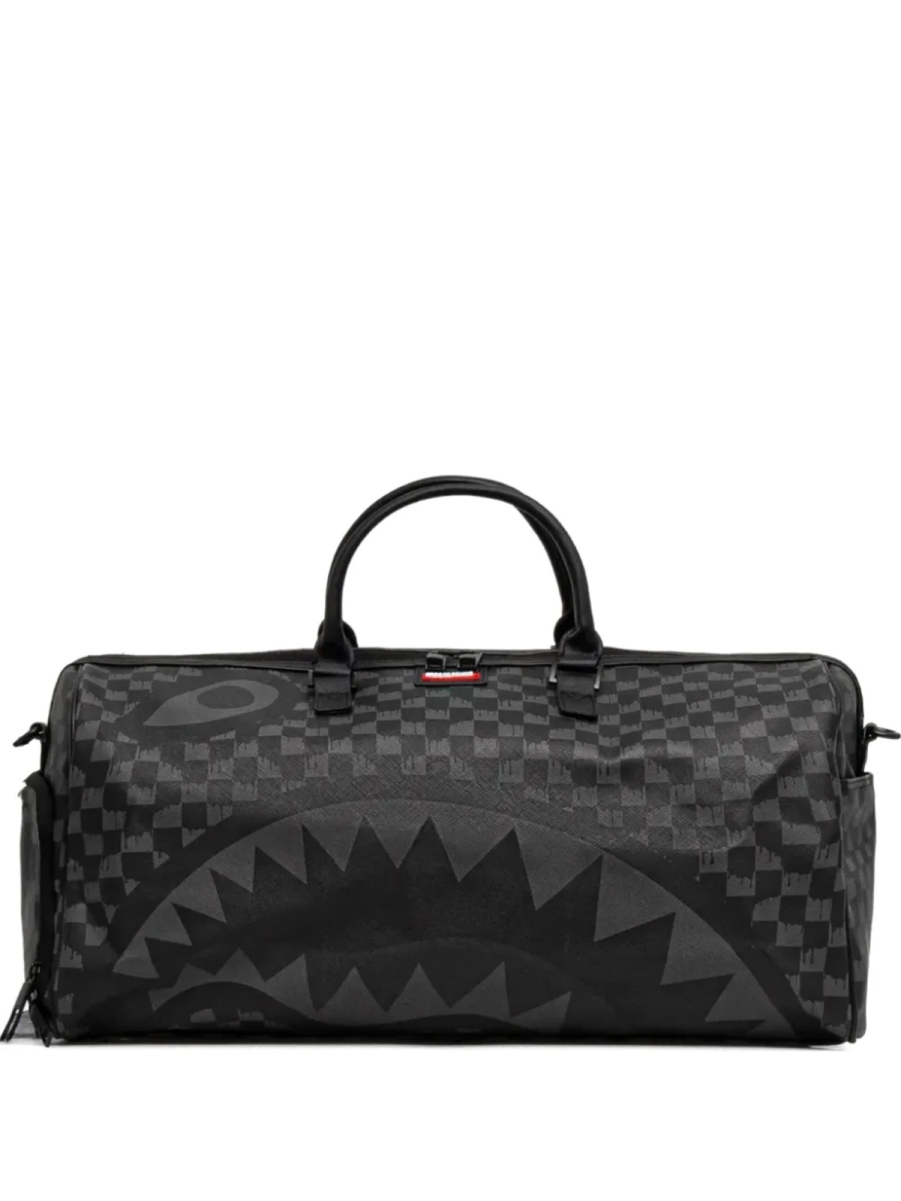 

Дорожная сумка с узором в клетку и мотивом «Акула» от Hangover Sprayground, черный