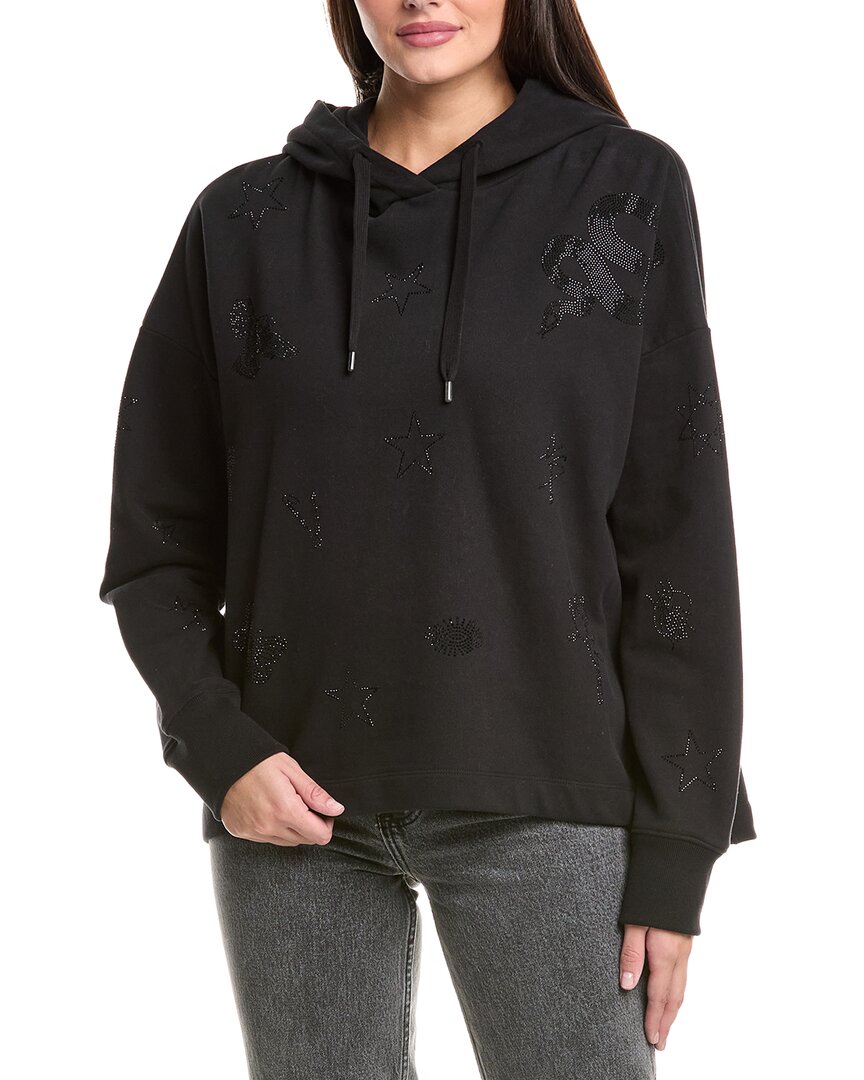 

Элегантный худи AllSaints Etie с розой All Saints, черный
