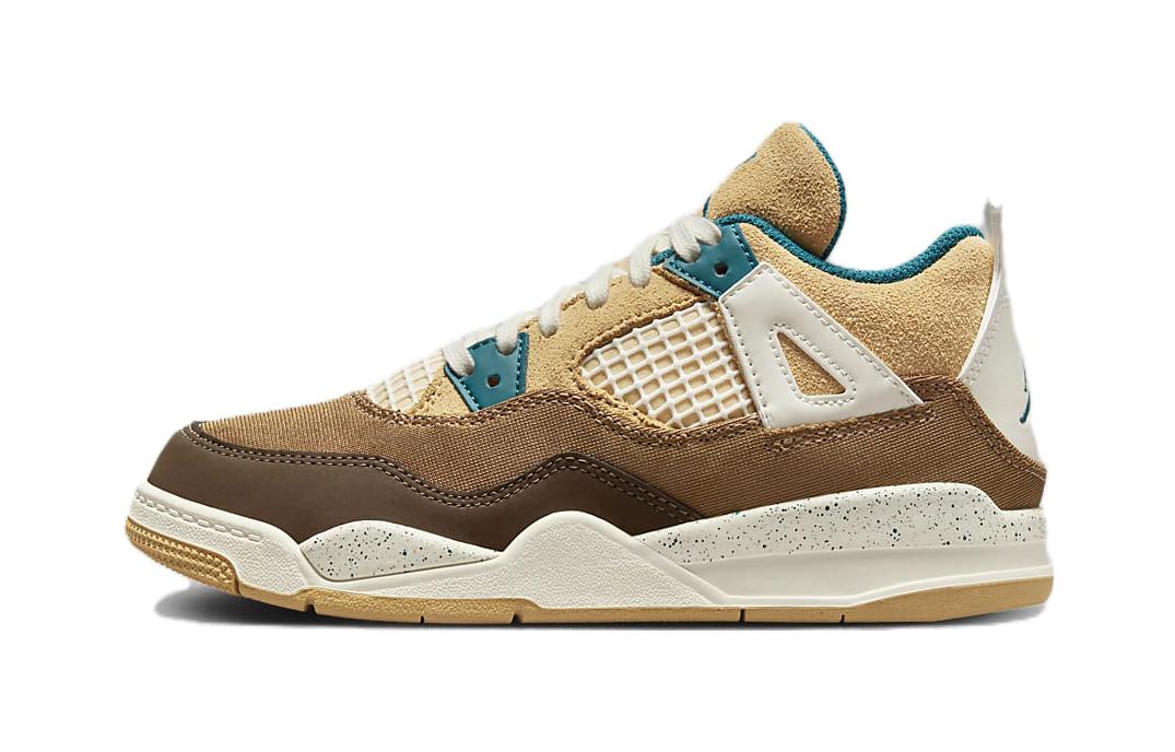 

Jordan Air Jordan 4 Детские баскетбольные кроссовки PS, Brown