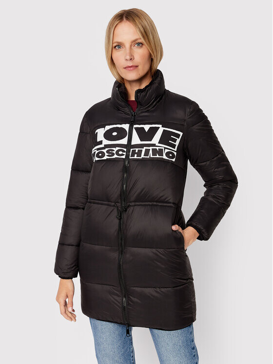

Пуховик стандартного кроя Love Moschino, черный
