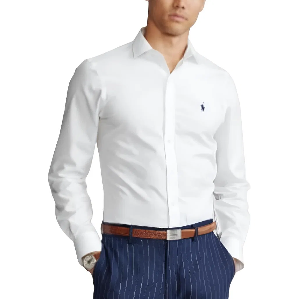 Рубашка SS26 Slim Fit мужская Polo Ralph Lauren, White