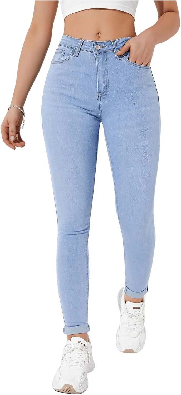 

Женские джинсы Mid Rise Skinny Stretch Denim с карманами WDIRARA