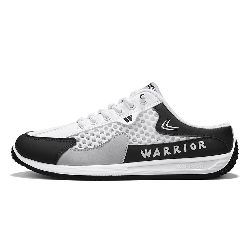 

WARRIOR Износостойкие антибактериальные закрытые тапочки для мужчин белый/черный/серый, цвет White/Black/Gray
