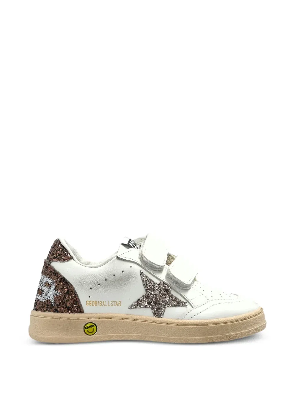 Кроссовки Ball Star с эффектом глиттера Golden Goose Kids, белый — фото 2